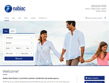 Tablet Screenshot of nabiacrealestate.com
